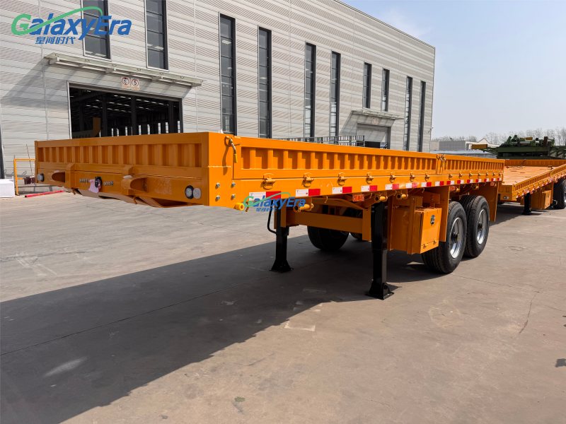 Tri Axle Drop Side Semi Trailer
