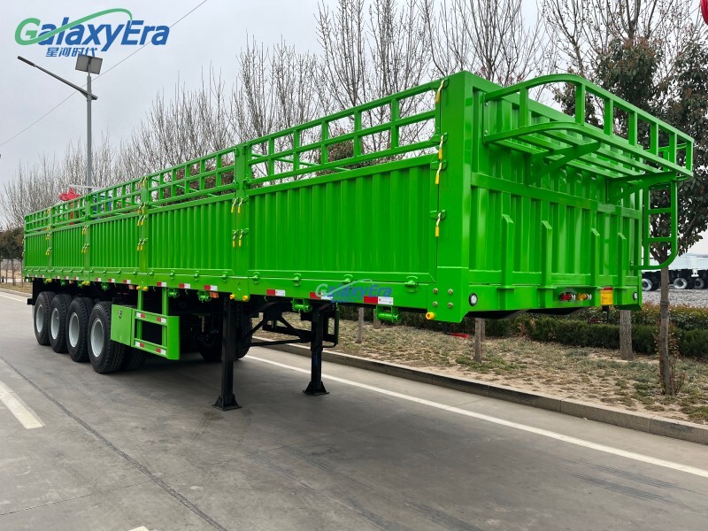 3 Axles Cargo Fence Semi Trailer 