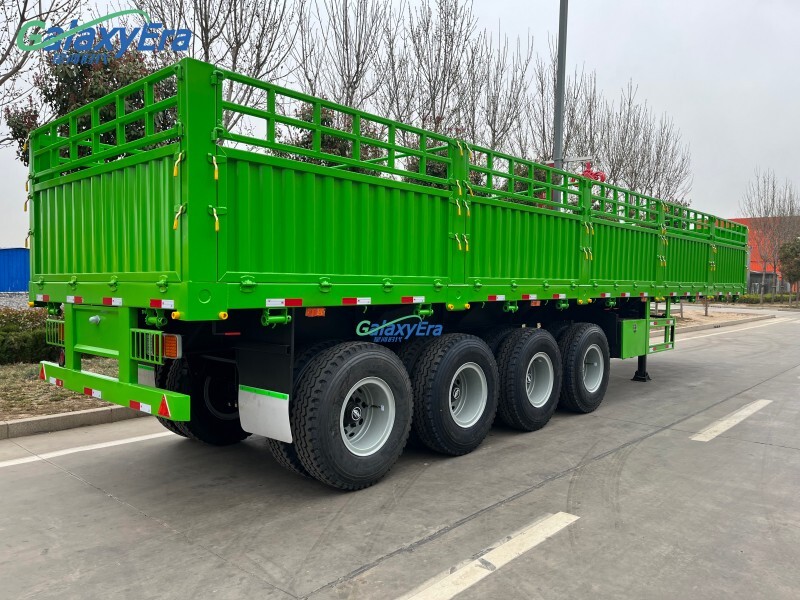 3 Axles Cargo Fence Semi Trailer 