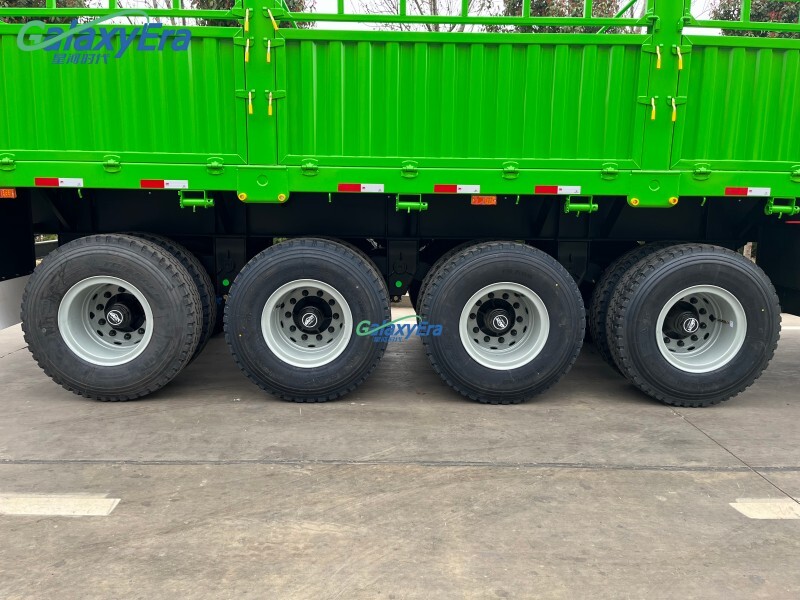 3 Axles Cargo Fence Semi Trailer 