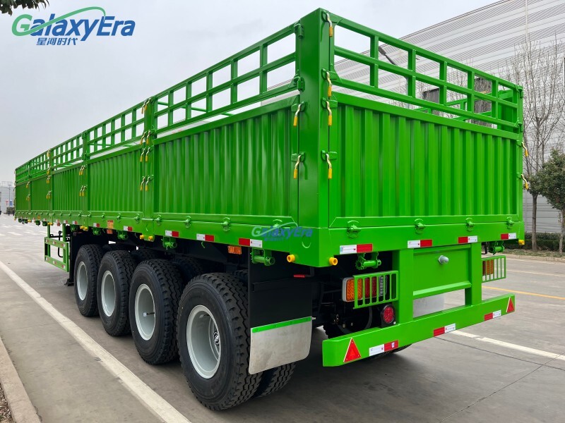 3 Axles Cargo Fence Semi Trailer 