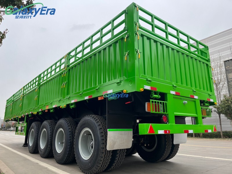 3 Axles Cargo Fence Semi Trailer 