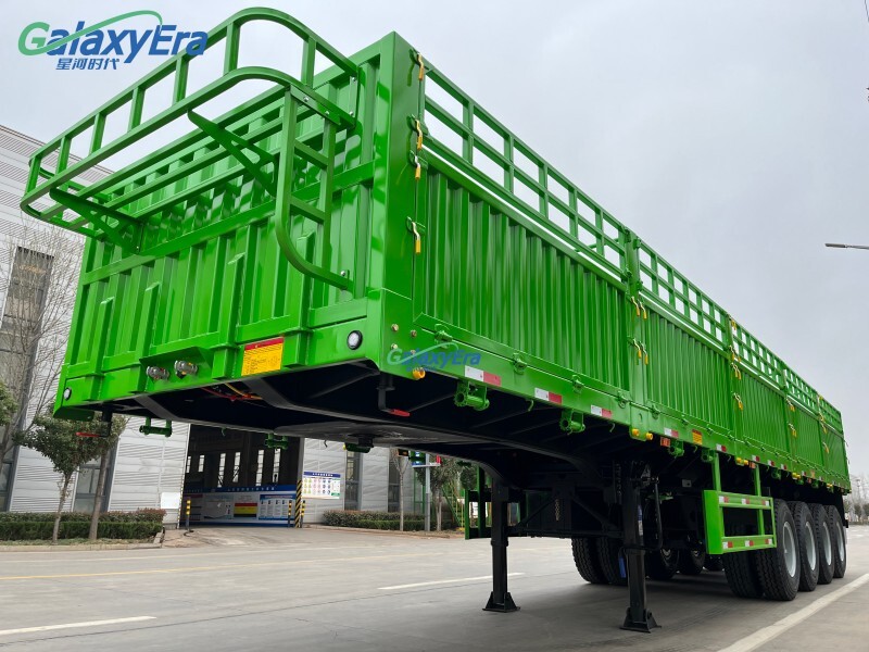 3 Axles Cargo Fence Semi Trailer 
