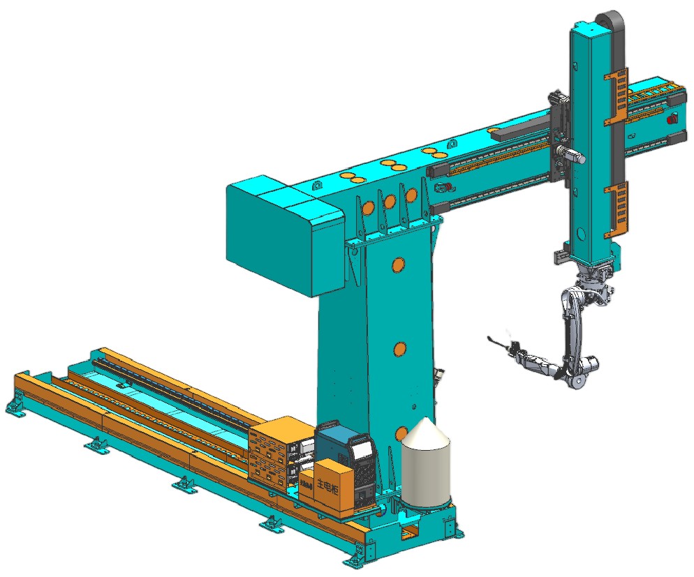 图片1 9 axis Cantilever-type AI Welding robot workstation