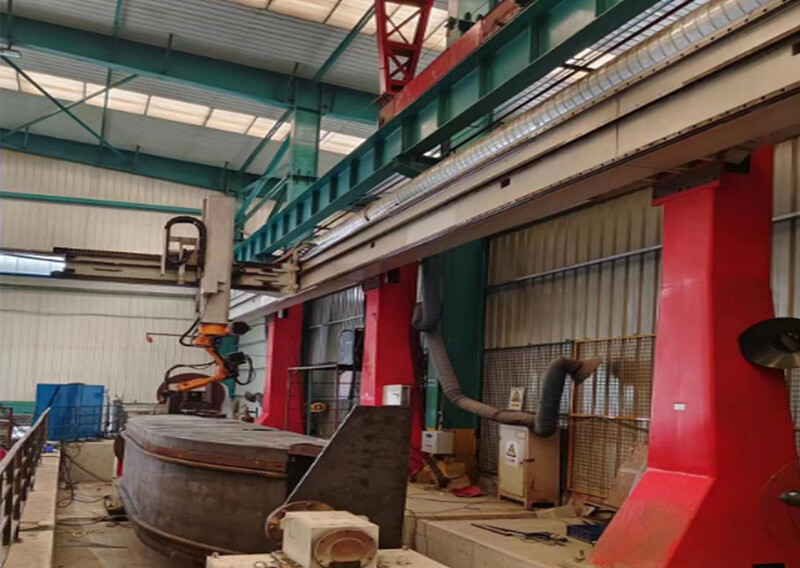 AI welding robot workstation 20 On site name: Binzhou Daowang Power Co., Ltd