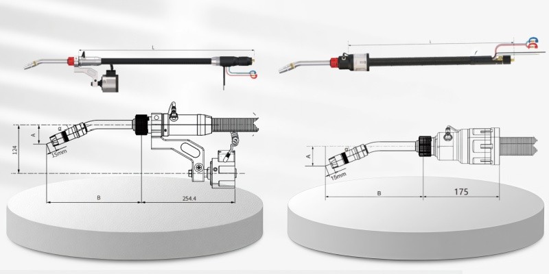 焊枪 Ground rail AI welding robot