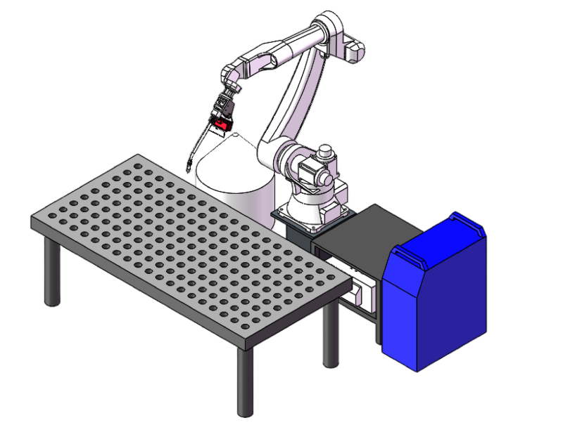AI welding robots Single machine workstation