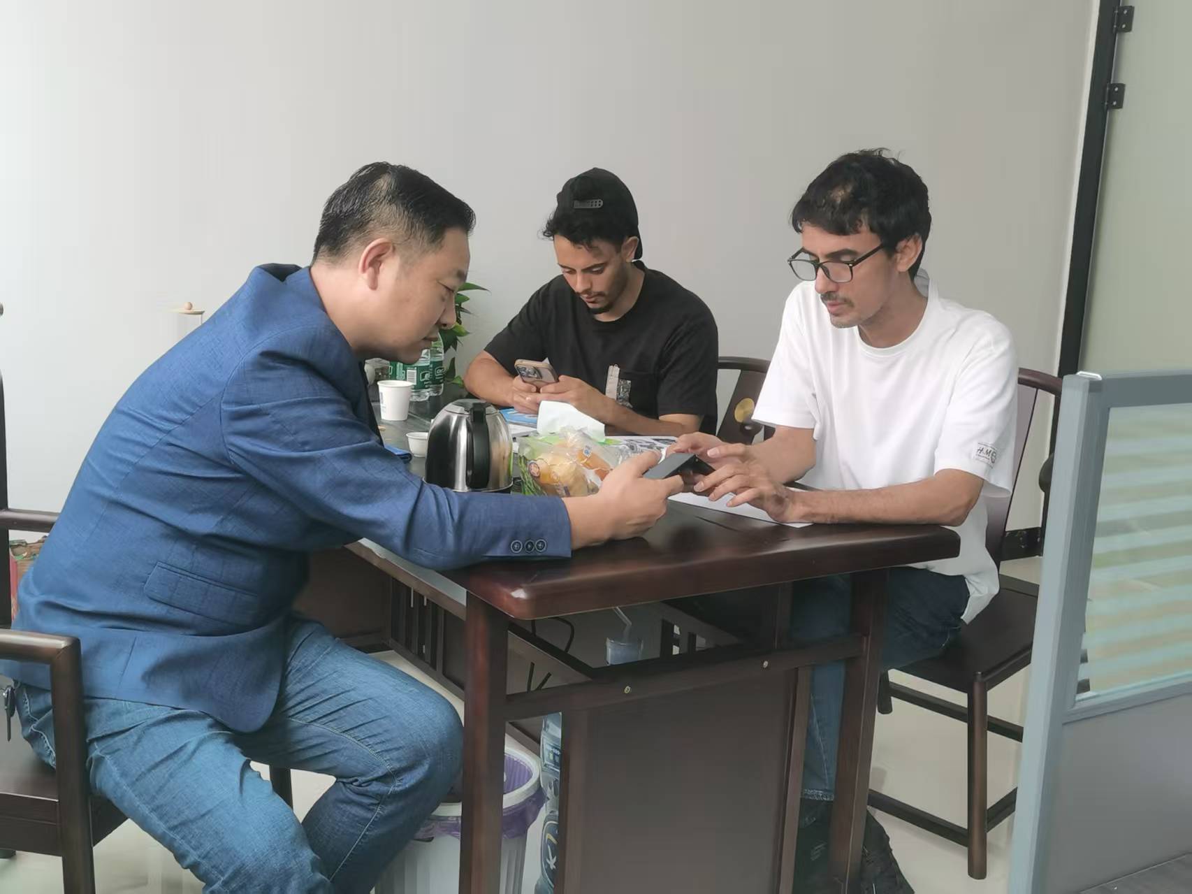 We communicate with our Saudi customers.