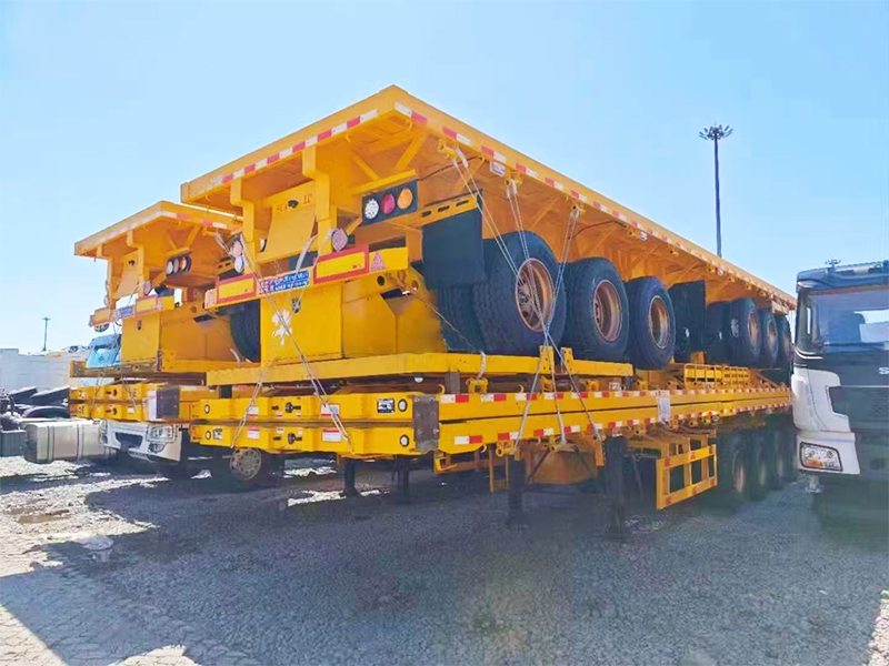 Transport to Côte d'Ivoire semi-trailer flatbed