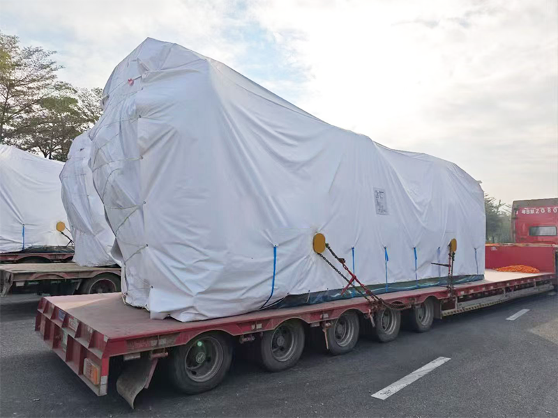 Engineering vehicle to Morocco