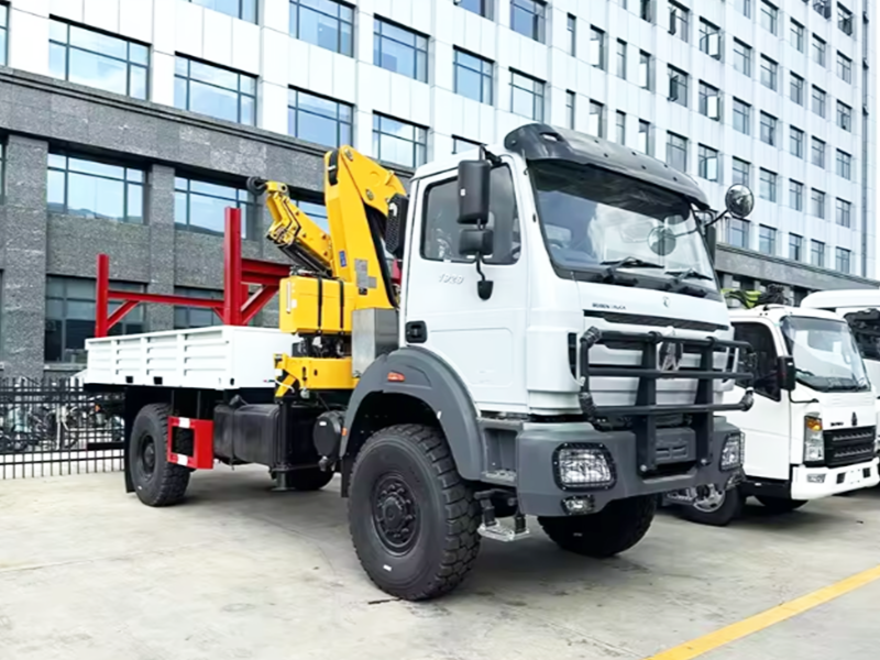 Beibun Full-Drive 4x4 Crane Truck - 10 Ton Folding Boom
