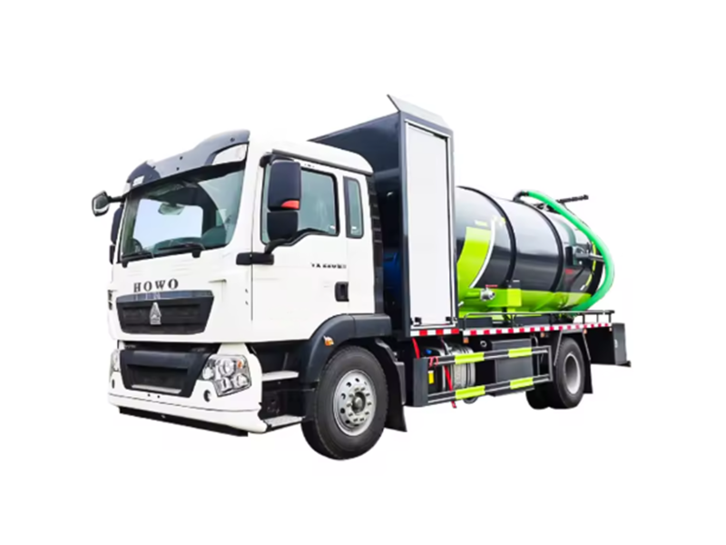 Vacuum sewage truck HOWO 6X4 with a capacity of 16 cubic meters