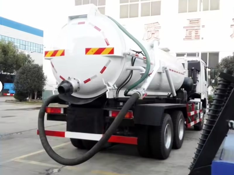Shagang 6X4 High-Pressure Sewage Suction Vehicle