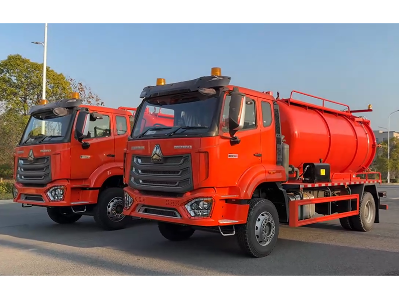 H0W0 6X4 18000 litres 18cbm 18m3 fosse septique camion d'aspiration des eaux usées sous vide pour recueillir les boues de transport et de décharge, fosse septique