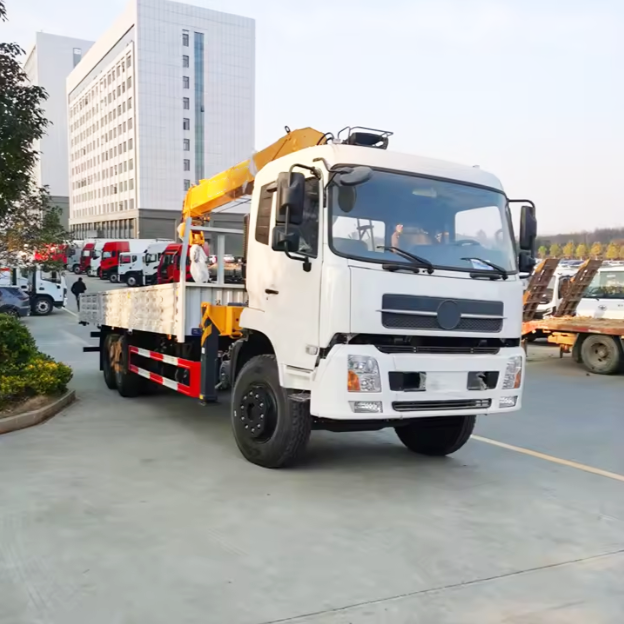 DF 6x4 10-ton crane truck, 260HP, Euro III, 10-ton, 4-section boom, crane truck