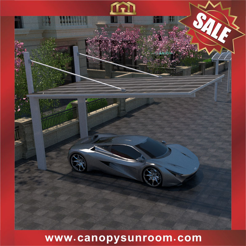 Outdoor backyard alu polycarbonate aluminum pc park carport car canopy shelter for sale