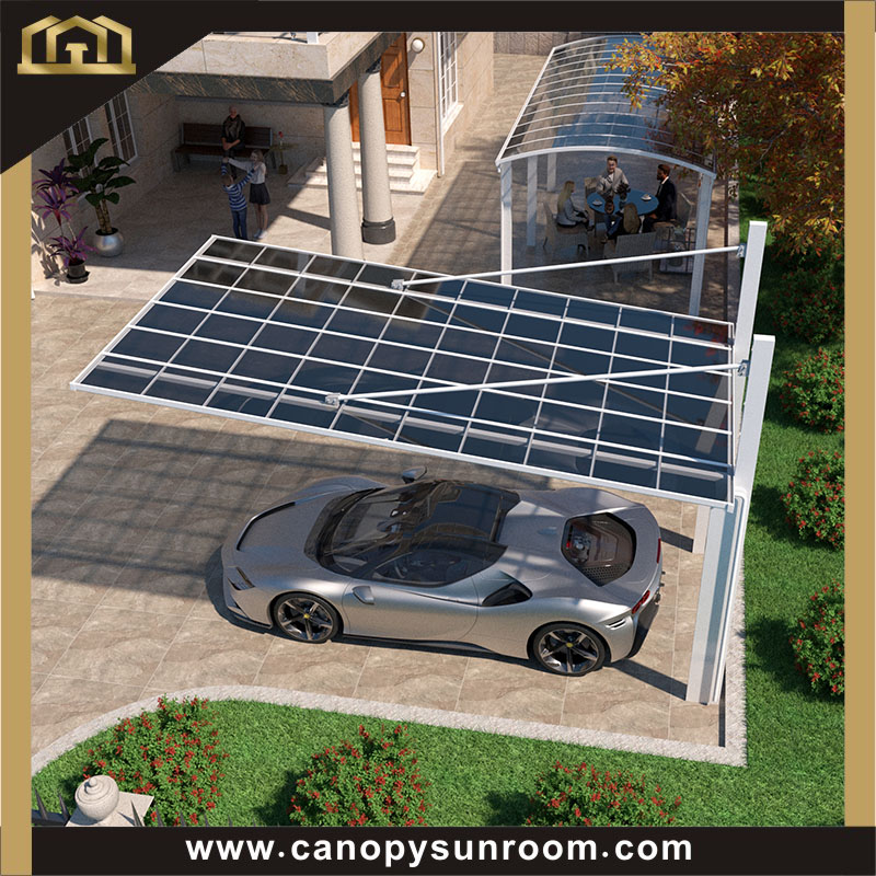 Polycarbonate aluminum carport