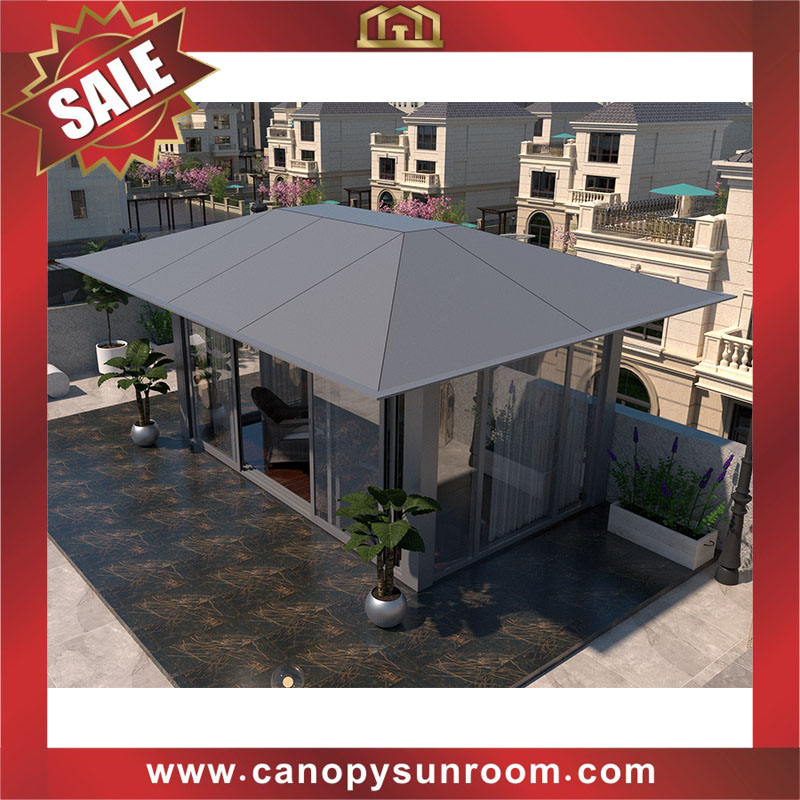 Courtyard backyard garden outdoor aluminum pavilion gazebo enclosure tiny house cabin shed for sale