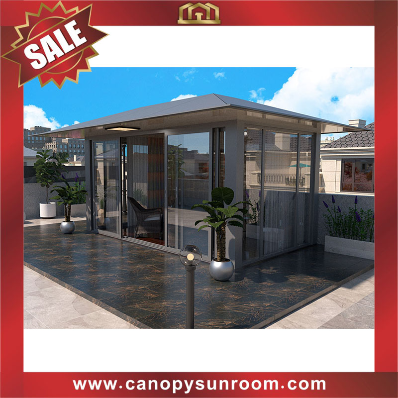 Courtyard backyard garden outdoor aluminum pavilion gazebo enclosure tiny house cabin shed for sale