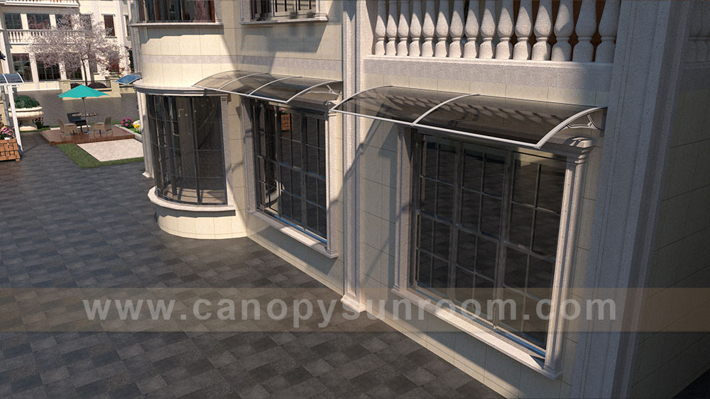 aluminum polycarbonate diy awning for house window door