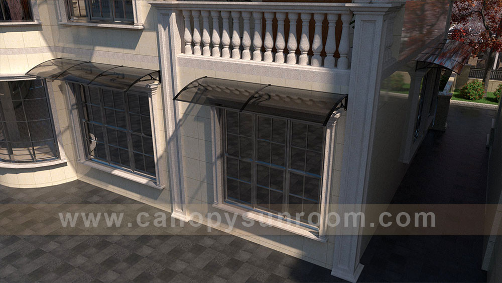 aluminum polycarbonate diy awning for window door