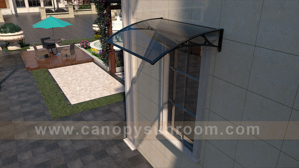 window door aluminum polycarbonate diy awning canopy