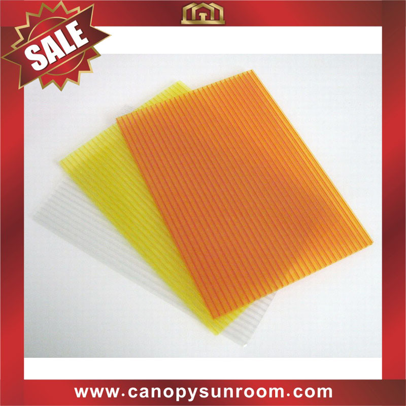 hollow twin multi two walls layers polycarbonate PC sun roofing sheet plate panel sunvisor for sale
