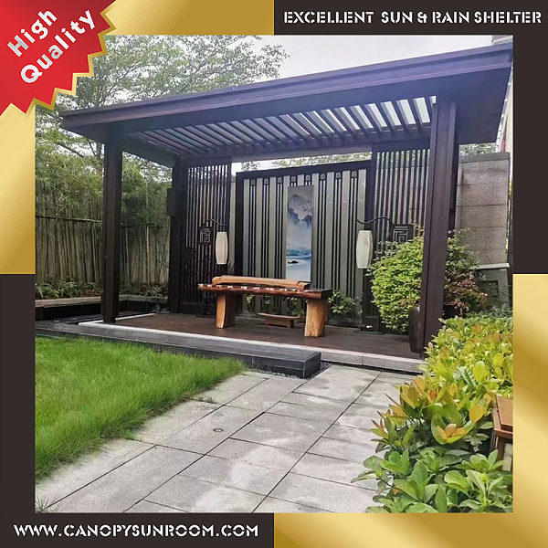 outdoor courtyard aluminum gazebo pavilion
