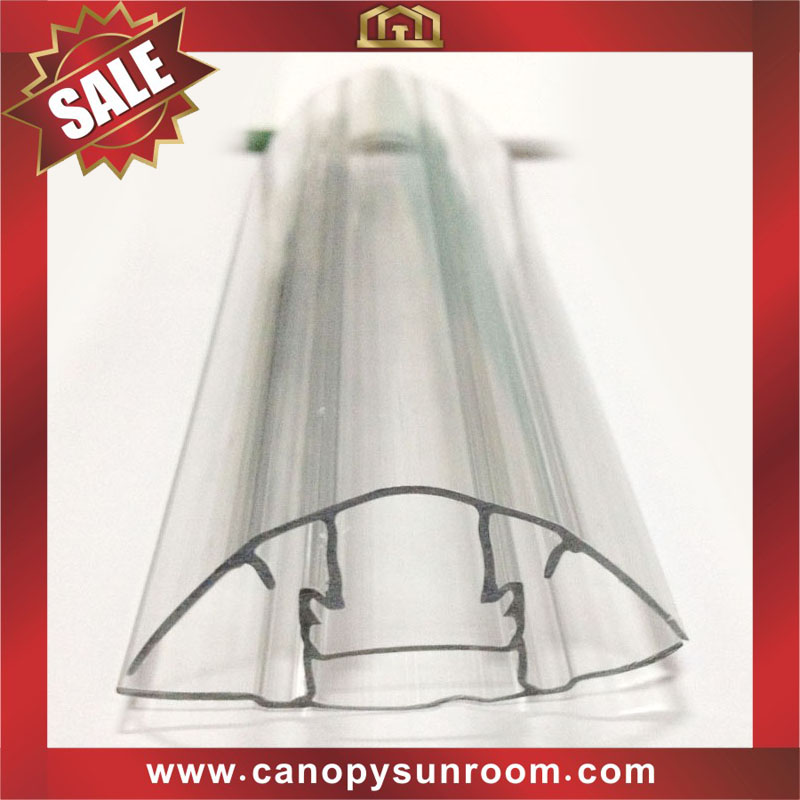 PC polycarbonate connector profile snap buckle for hollow polycarbonate sheet