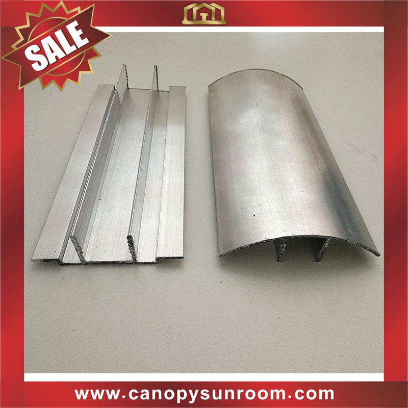 hot selling aluminum buckle connector profile snap for hollow polycarbonate pc sheet