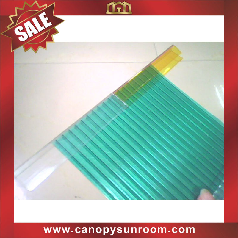 Polycarbonate PC U profile channel cap edge cover for polycarbonate sheet