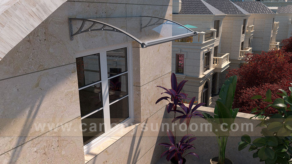 DIY polycarbonate awning canopy