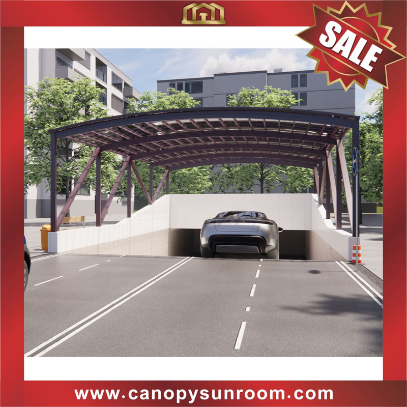 Outdoor walkway passage corridor polycarbonate aluminum pc canopy awning cover shelter for the projects
