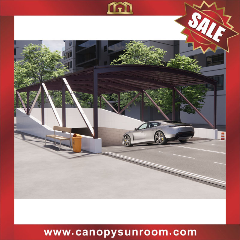 Outdoor walkway passage corridor polycarbonate aluminum pc canopy awning cover shelter for the projects