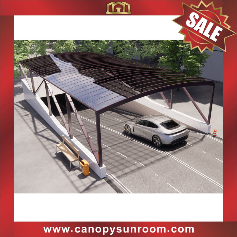 Outdoor walkway passage corridor polycarbonate aluminum pc canopy awning cover shelter for the projects