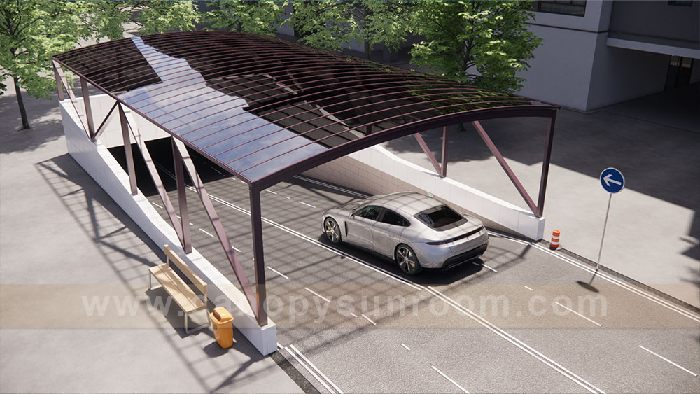 outdoor walkway shelter