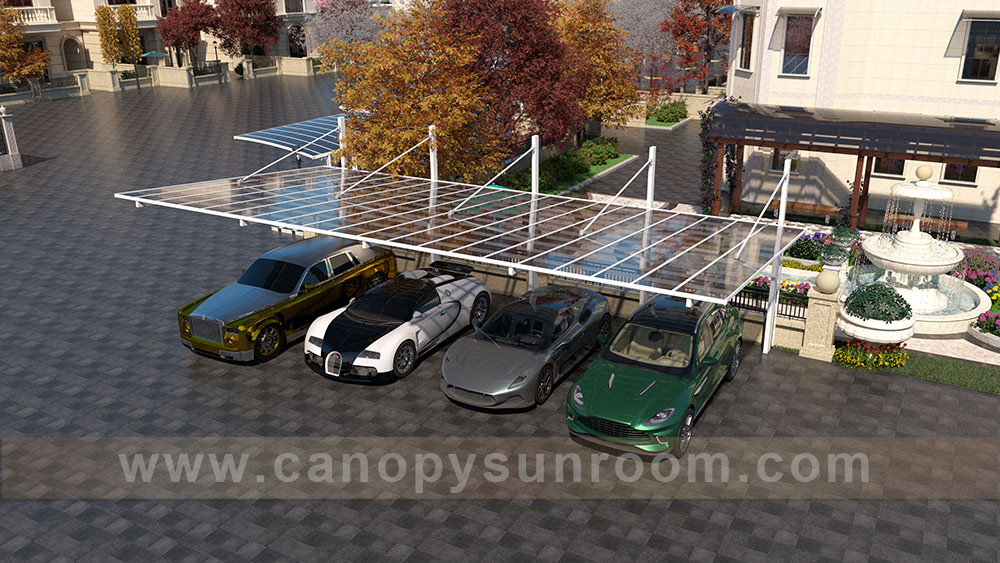 park 4 cars canopy carport