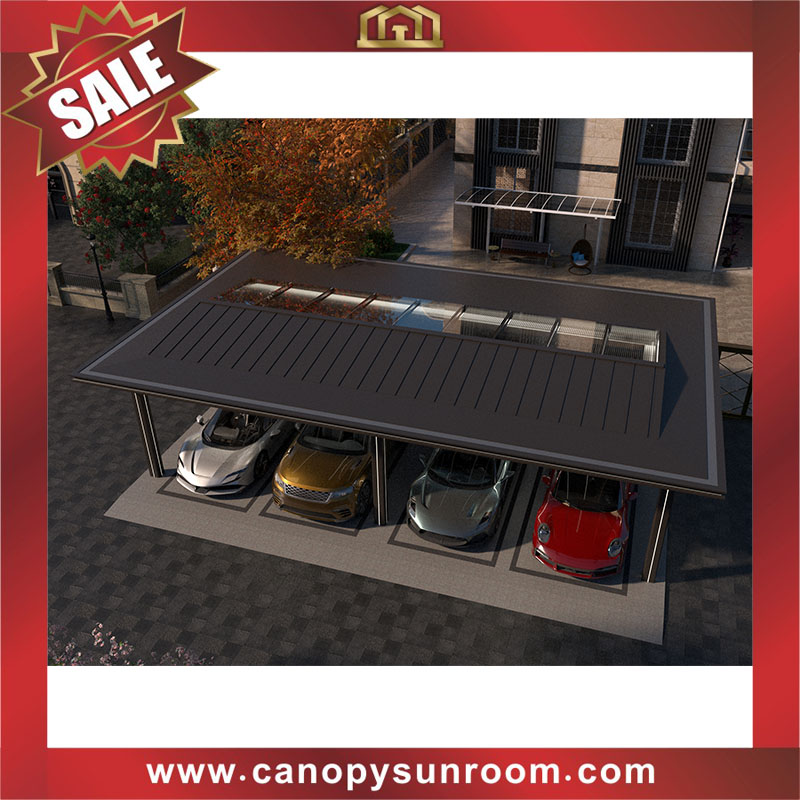 Excellent luxury High end outdoor backyard aluminum parking 4 cars carport garage shelter