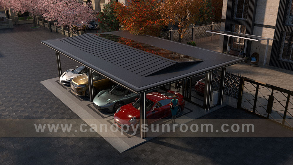 high end luxury aluminum park cars shelter garage carport