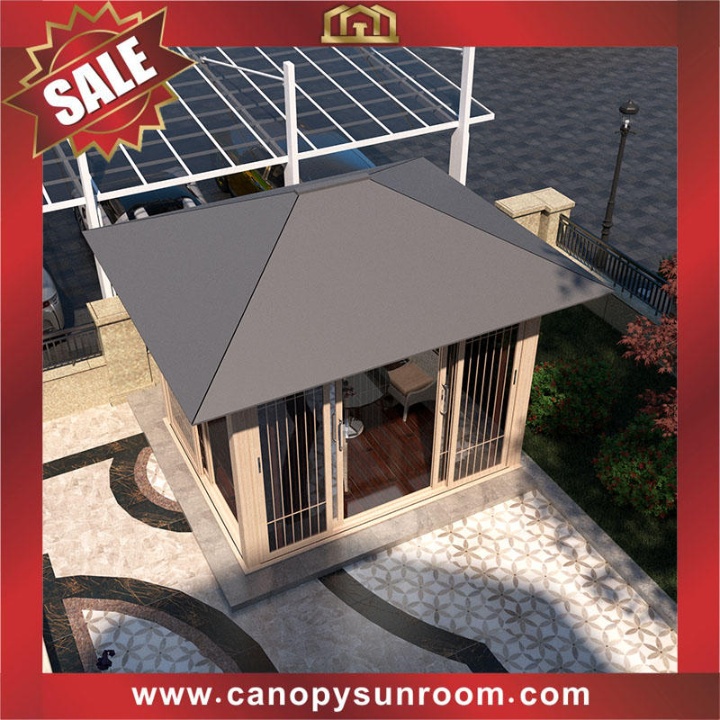 High quality backyard outdoor Japanese style aluminum pavilion gazebo enclosure tiny house cabin shed for sale