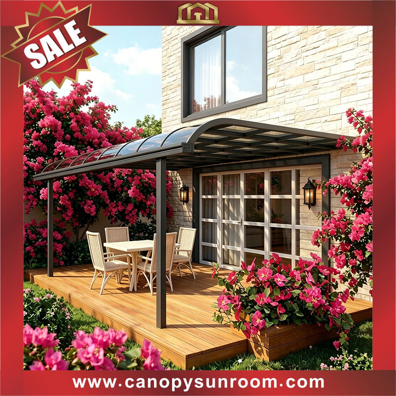 outdoor house patio terrace balcony polycarbonate aluminum canopy awning canopies shelter for sales