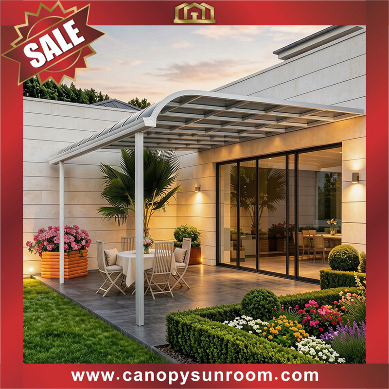 high quality backyard house patio terrace balcony polycarbonate aluminum canopy awning canopies shelter for sale