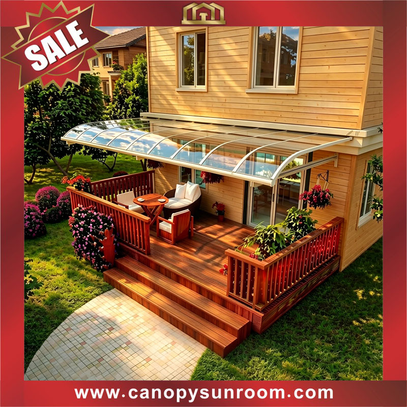 outdoor house patio terrace balcony polycarbonate aluminum shelter canopy awning canopies for sale