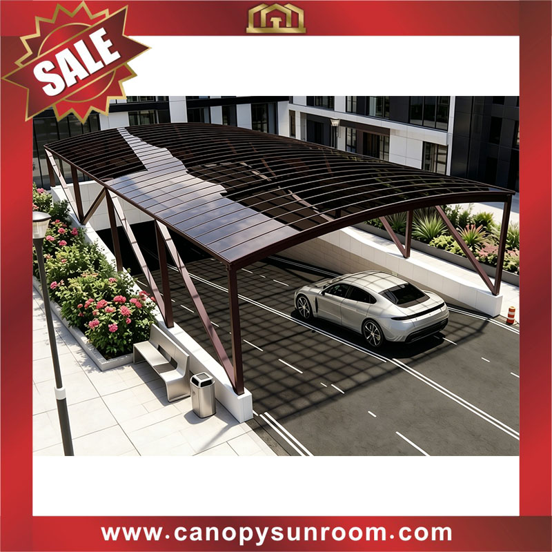 Outdoor walkway passage corridor polycarbonate aluminum pc canopy awning cover shelter for the projects