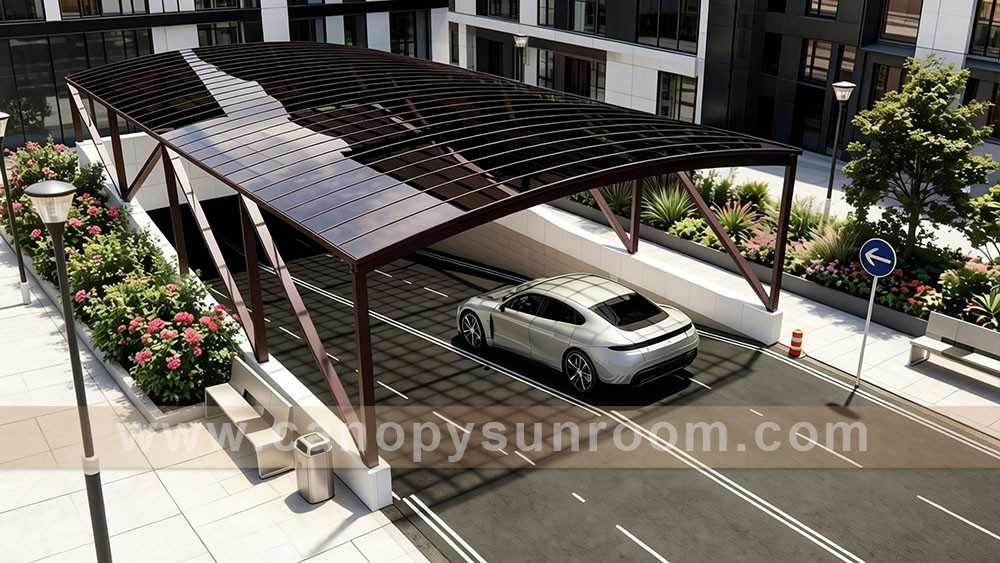 outdoor passage polycarbonate canopy awning shelter
