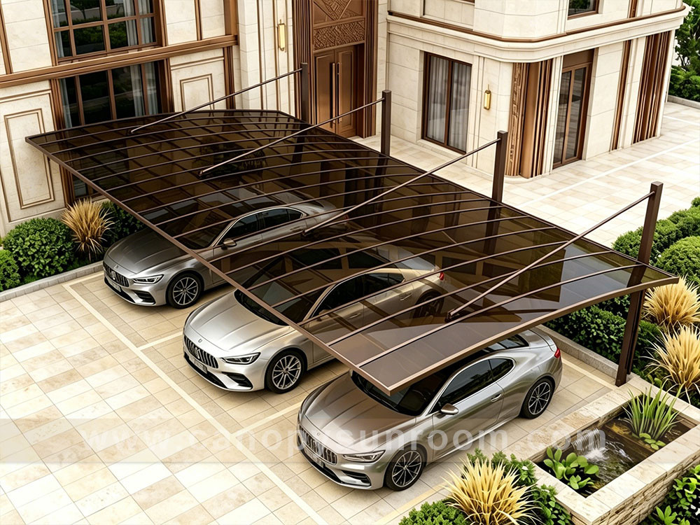 polycarbonate carport park cars shelter