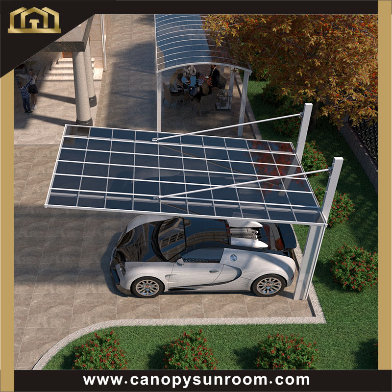 Polycarbonate aluminum carport