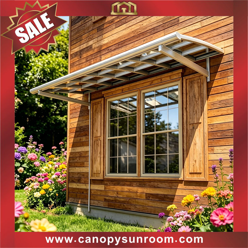 house patio terrace balcony aluminum polycarbonate flat roofing canopy awning canopies shelter