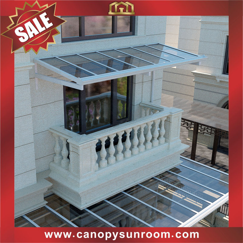 backyard patio terrace balcony polycarbonate flat roofing canopy awning canopies shelter with aluminum framework