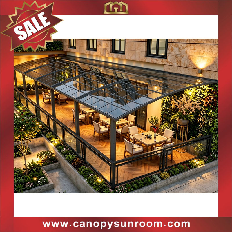 Excellent outdoor house backyard patio terrace balcony aluminum polycarbonate canopy awning canopies shelter 